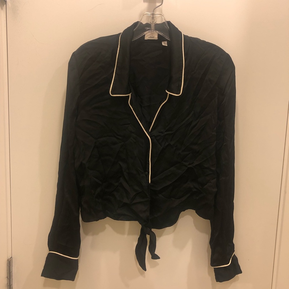 Wilfred Tie Front Blouse